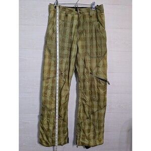 Kodel's Argentina Women's Snowboard Pants S Olive Green Plaid Insulated SKI PANT